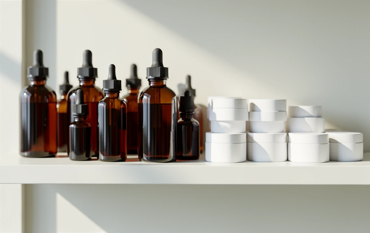 Premium supplement glass containers